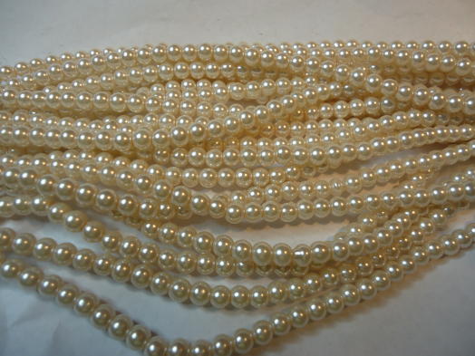(image for) Off white glass pearls #TU1191-12